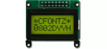 Backlit 8x2 Character Sunlight Readable LCD CFAH0802D-YYH-JP