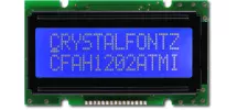 White on Blue 12x2 Character Module CFAH1202A-TMI-JT