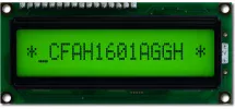 16x1 Character Sunlight Readable LCD CFAH1601A-GGH-JT 16x1 Character Sunlight Readable LCD CFAH1601A-GGH-JT