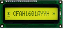 Transflective 16x1 Character LCD CFAH1601A-YYH-JT Transflective 16x1 Character LCD CFAH1601A-YYH-JT