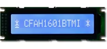 Blue 16x1 Character LCD CFAH1601B-TMI-ET