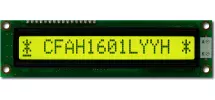 16x1 Sunlight Readable Character LCD CFAH1601L-YYH-ET