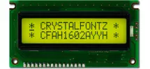 Yellow 16x2 Character Sunlight Readable LCD CFAH1602A-YYH-JT Yellow 16x2 Character Sunlight Readable LCD CFAH1602A-YYH-JT