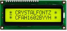 16x2 Backlit Yellow-Green Character LCD CFAH1602B-YYH-JT 16x2 Backlit Yellow-Green Character LCD CFAH1602B-YYH-JT