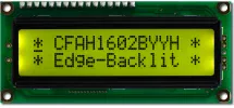 16x2 Yellow-Green Backlit Character LCD CFAH1602B-YYH-JTE 16x2 Yellow-Green Backlit Character LCD CFAH1602B-YYH-JTE