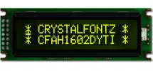 Yellow-Black 16x2 Character LCD CFAH1602D-YTI-ET