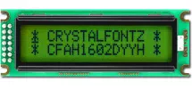 Green Sunlight Readable 16x2 Character LCD CFAH1602D-YYH-ET