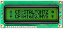 16x2 Sunlight Readable Character LCD CFAH1602J-NYG-JT 16x2 Sunlight Readable Character LCD CFAH1602J-NYG-JT