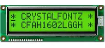 Green Transflective 16x2 Character LCD CFAH1602L-GGH-JT Green Transflective 16x2 Character LCD CFAH1602L-GGH-JT