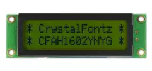16x2 Character Non-Backlit LCD CFAH1602Y-NYG-ET