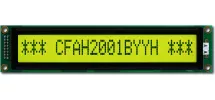 Sunlight Readable 20x1 Character LCD CFAH2001B-YYH-ET
