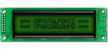Green Reflective Standard 20x2 Character LCD CFAH2002A-NYG-JTV Green Reflective Standard 20x2 Character LCD CFAH2002A-NYG-JTV