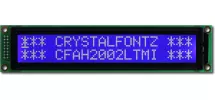 White on Blue 20x2 Character Module CFAH2002L-TMI-ET