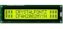 Dark on Yellow 20x2 Character LCD CFAH2002M-YYH-ET