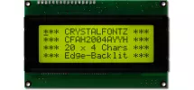 Standard 20x4 Character LCD CFAH2004A-YYH-JTE Standard 20x4 Character LCD CFAH2004A-YYH-JTE