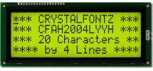 Yellow-Green 20x4 Character Module CFAH2004L-YYH-JT Yellow-Green 20x4 Character Module CFAH2004L-YYH-JT