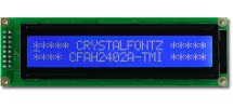 Blue 24x2 Character Standard LCD CFAH2402A-TMI-JT