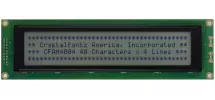 40x4 Character LCD Dark on Gray CFAH4004A1-TFH-JT
