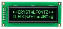 16x2 Green Sunlight Readable Character OLED CFAL1602C-GT 16x2 Green Sunlight Readable Character OLED CFAL1602C-GT