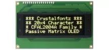 20x4  Parallel Character OLED CFAL2004A-Y