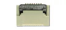 8 Position, 0.5.mm Pitch, Gold, FCC FPC ZIF connector CS050Z08G-A0