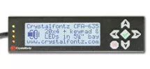 20x4 USB LCD Display in Steel Enclosure Black on Gray XES635BK-TFK-KU