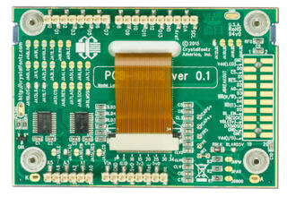 White on Blue Graphic LCD on Arduino Shield