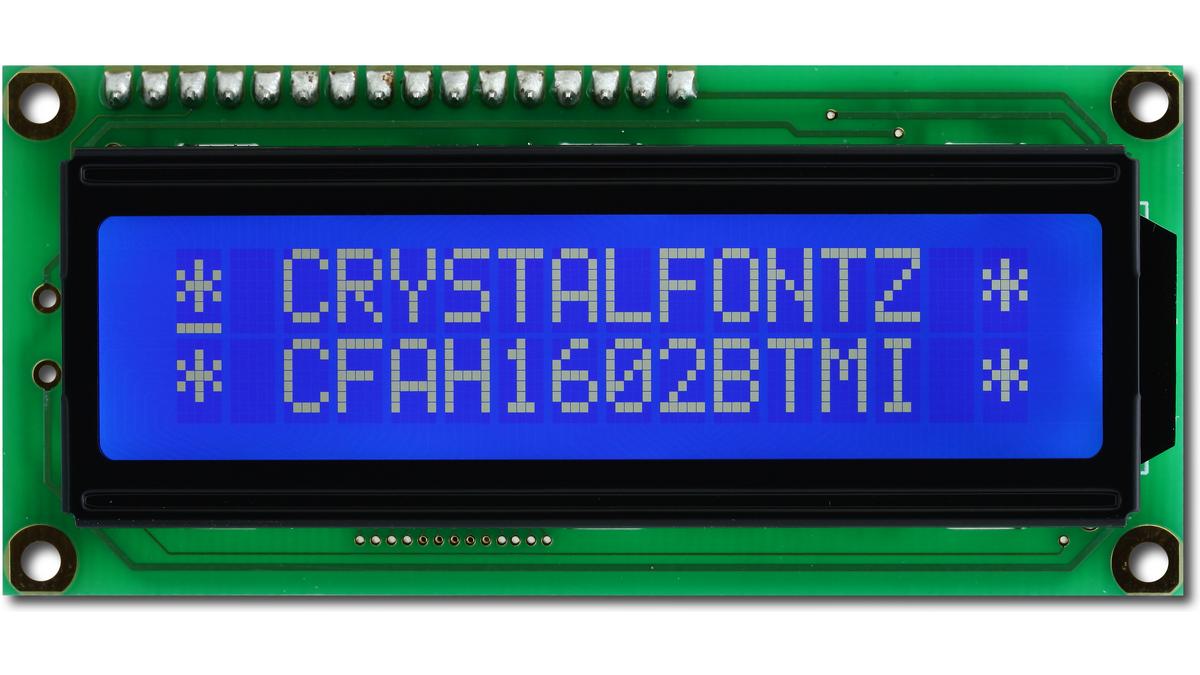 Standard LCD 16x2 + extras [white on blue] : ID 181 : $9.95