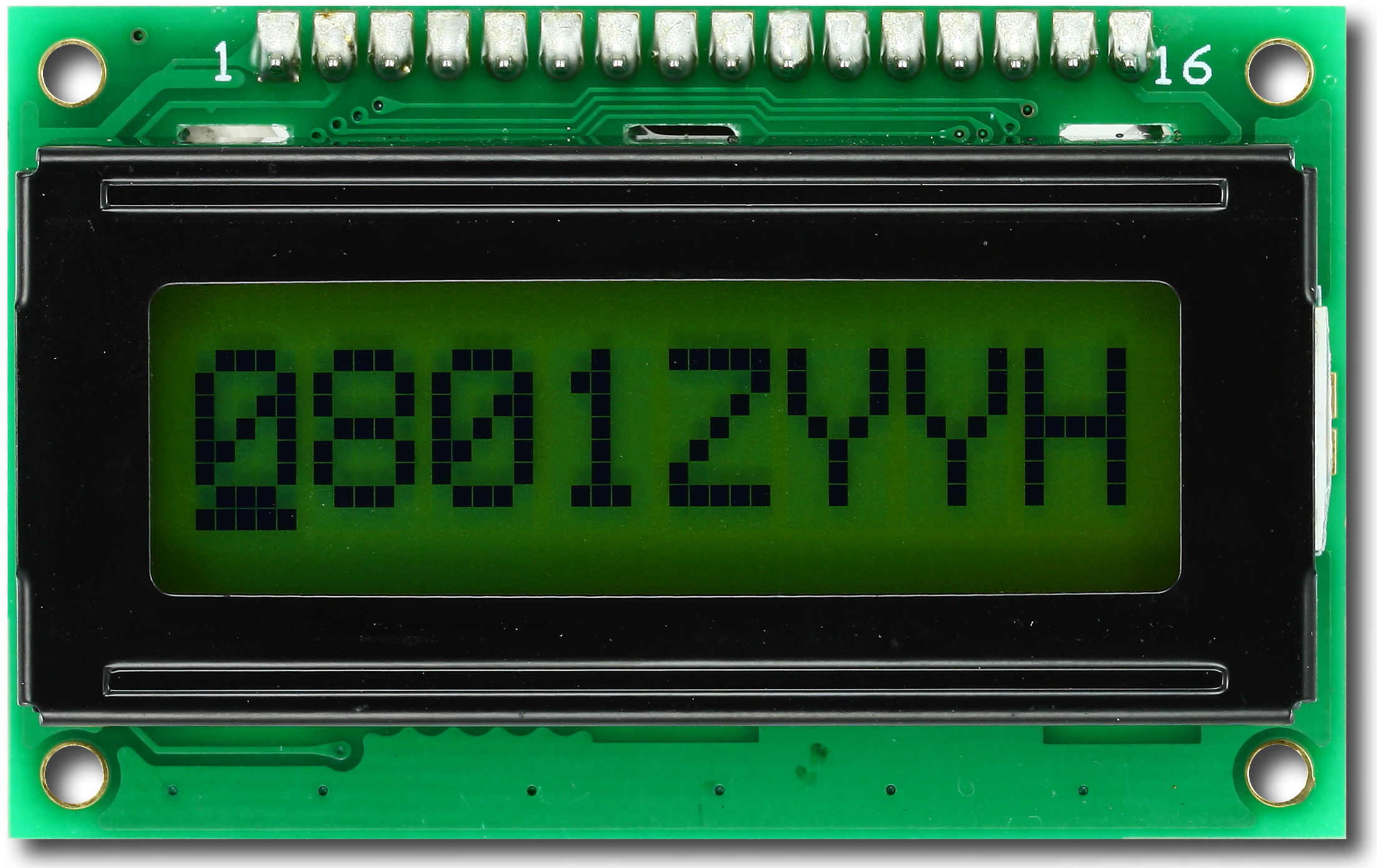 8x1 Parallel Character LCD (CFAH0801ZYYHJP)
