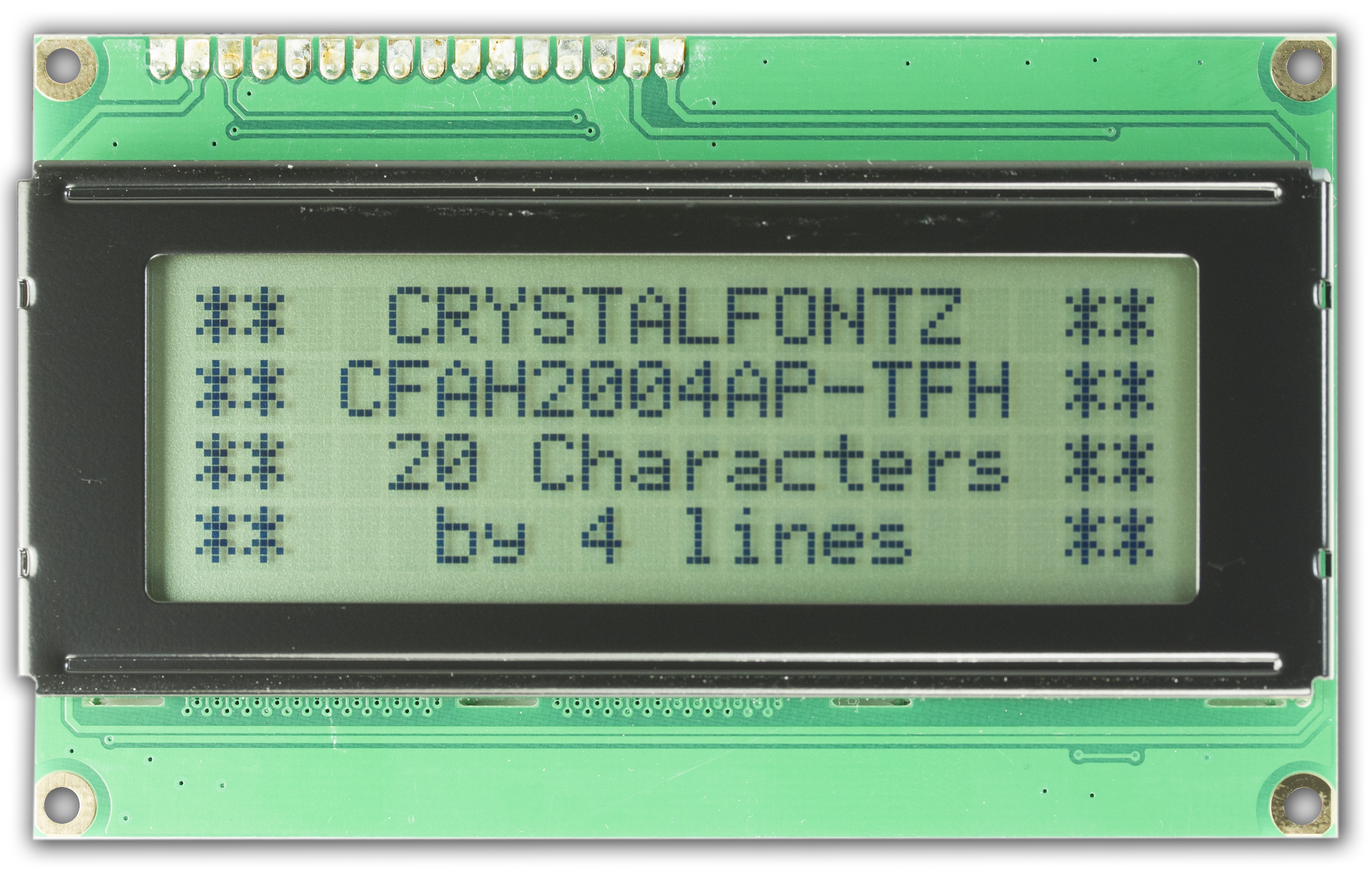 20x4 spi character lcd display cfah2004aptfhew 