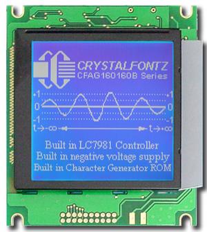 [EOL] 160x160  Parallel Graphic LCD (CFAG160160B-TMI-VZ)