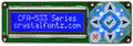 White on Blue 16x2 Character USB LCD