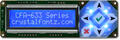 Blue 16x2 Character USB LCD Display