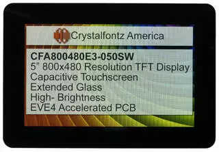 800x480 5 Inch EVE Touchscreen TFT Display