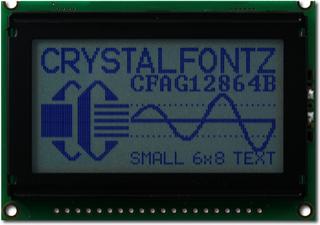 128x64  Parallel Graphic LCD (CFAG12864B-WGH-N)