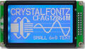 White on Blue 128x64 Parallel Graphic LCD