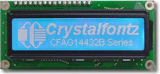 144x32 White on Blue Graphic LCD (CFAG14432B-TMI-TT)