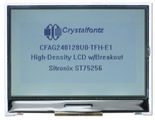240x128 Grayscale LCD with Breakout Board (CFAG240128U0-TFH-E1)