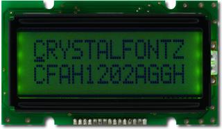 Green 12x2 Character LCD (EOL) (CFAH1202A-GGH-JT)