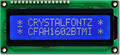 16x2 White on Blue Character LCD