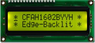 16x2 Yellow-Green Backlit Character LCD (CFAH1602B-YYH-JTE)