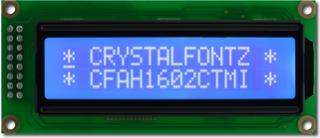 Standard White on Blue 16x2 Character LCD (CFAH1602C-TMI-JT)