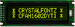 Yellow on black 16x2 character LCD. HD44780 compatible integrated controller. CFAH1602D-YTI-ET