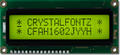 16x2 Character LCD Yellow-Green