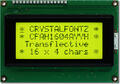 Black on Yellow 16x4 Character LCD