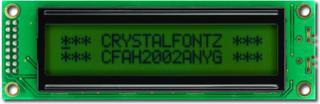 Green 20x2 Standard Character  LCD (CFAH2002A-NYG-JT)