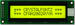 20x2 parallel character LCD, Dark characters on yellow-green background,  Transflective/Sunlight readable CFAH2002A-YYH-JT