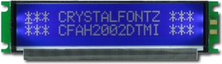 White on Blue 20x2 Character LCD (CFAH2002D-TMI-ET)