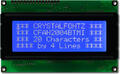 20x4 Character White on Blue LCD