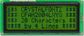 20x4 Character Yellow-Green LCD